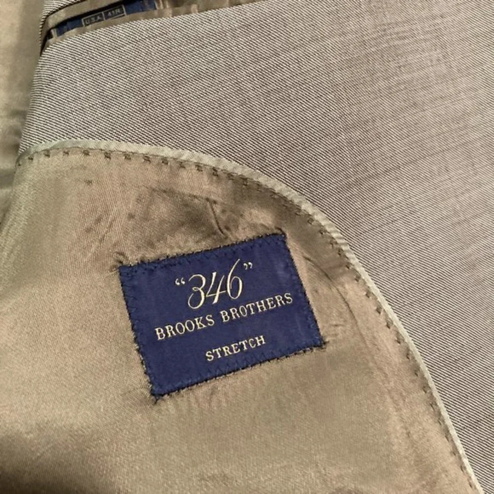 Brooks Brothers Men's 346 Wool Tan 2 Button Blazer Size 41R NWOT